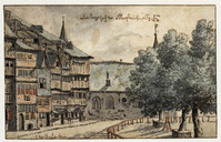 R 074
<br/>
Gezicht op het Vrijthof te Maastricht
<br/>
<em>Grave, Josua de (1643-1712)</em>